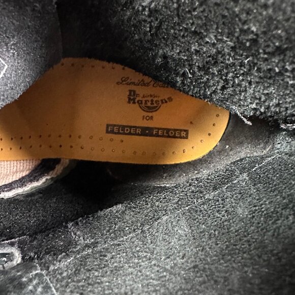 Dr Martens Felder X Felder Rare Black Ring Pierced 1460 Pascal Boot Women's 8 - Picture 6 of 7